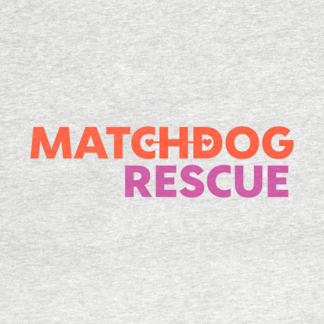 MDR logo orange and pink by matchdogrescue